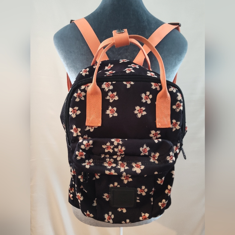 Hot Style Medium Backpack, Wintersweet Black, Free Makeup Bag